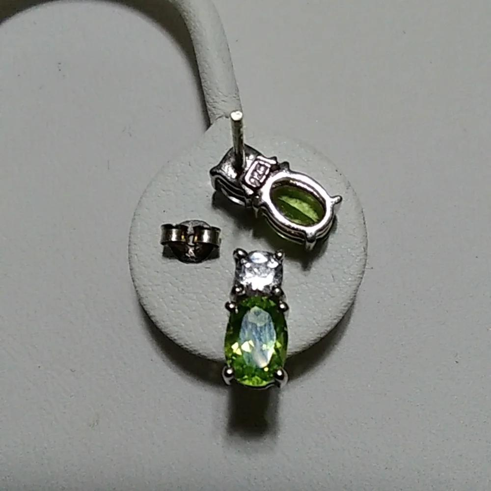 Peridot and Topaz Earrings Certificate of Authenticity - Picture 2 of 5
